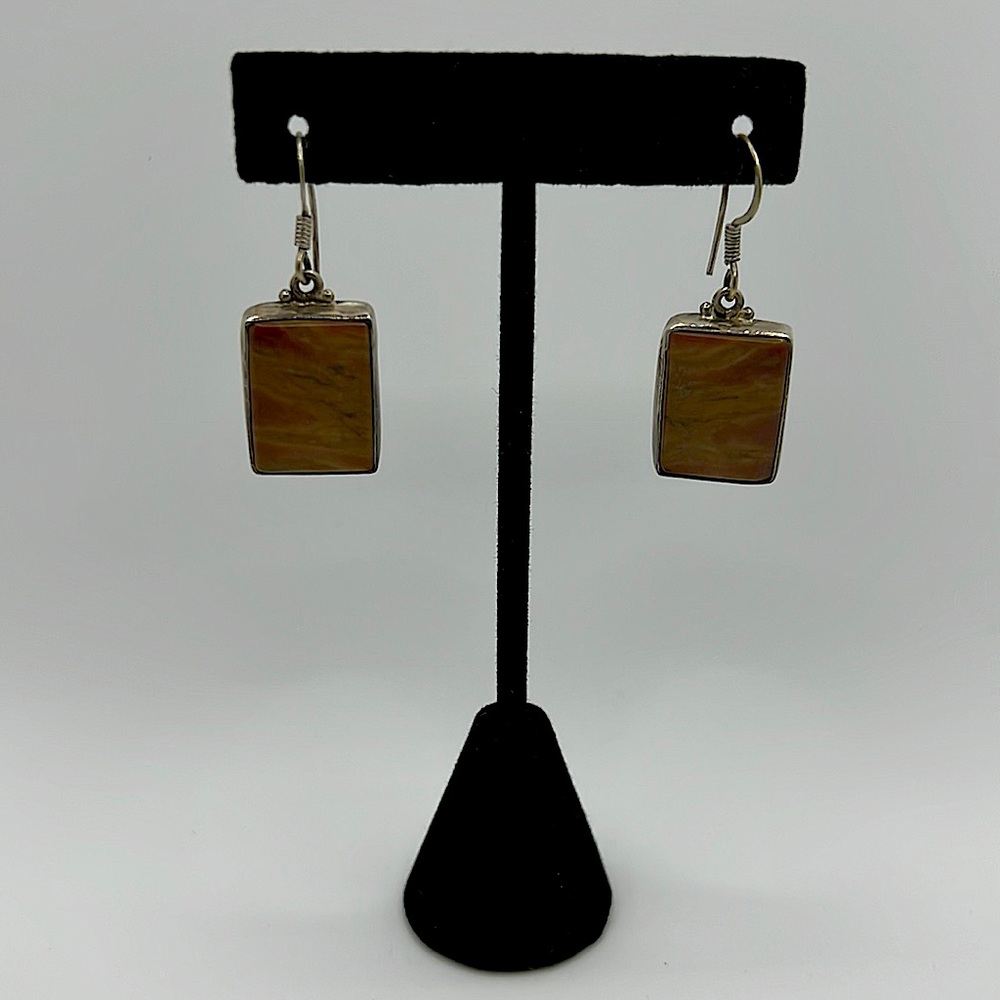 Vintage red Jasper drop earrings